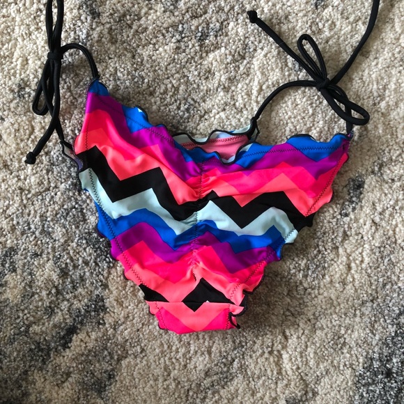 VS PINK SWIM CHEVRON BOTTOMS - Picture 2 of 2